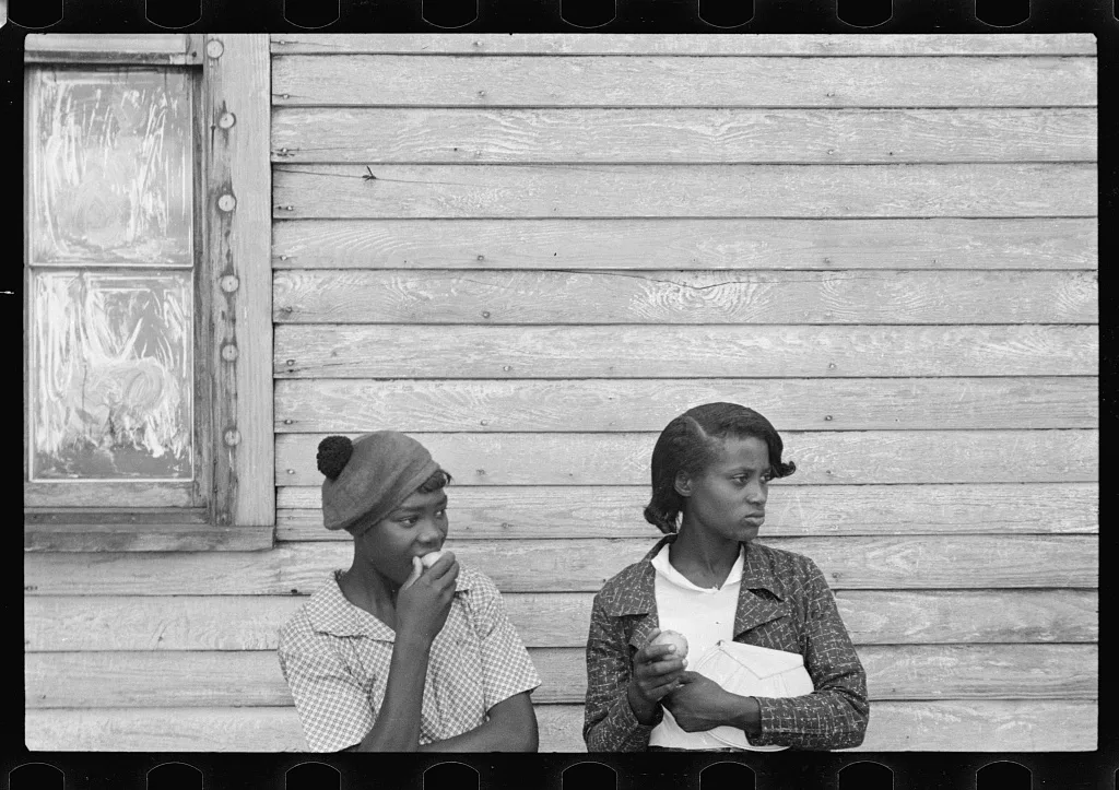 [Untitled photo, possibly related to: Scene in front of church,…, Arkansas, 1935