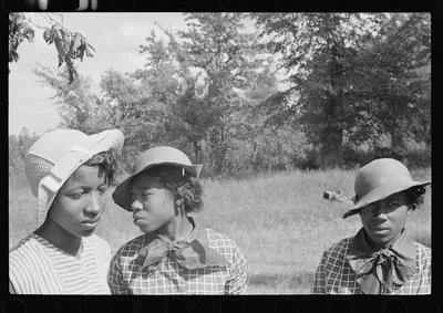 In front of church on Sunday, Little Rock, Arkansas, 1935