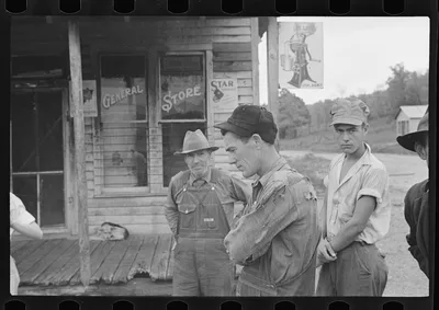 Zinc, Arkansas, deserted mining town, 1935