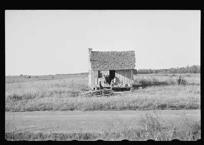 [Untitled photo, possibly related to: Home of tenant farmer, Arkansas], 1935