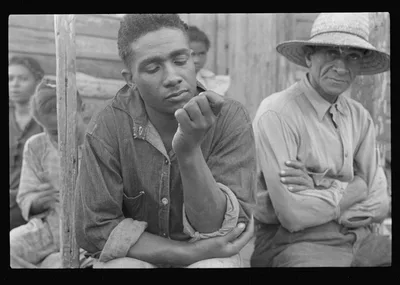 Unemployed trappers, Louisiana, 1935