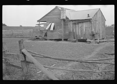 Trapper's house, Plaquemines Parish, Louisiana, 1935