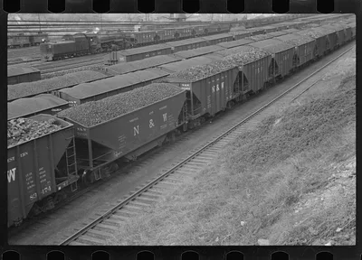 Railroad yards at Williamson, West Virginia, 1935