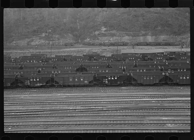 [Untitled photo, possibly related to: Railroad yard at Williamson,…, West Virginia, 1935