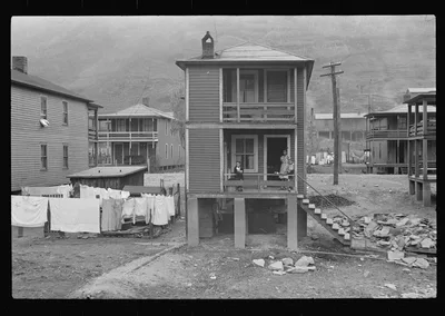 [Untitled photo, possibly related to: Tenement houses, Omar, West…, West Virginia, 1935