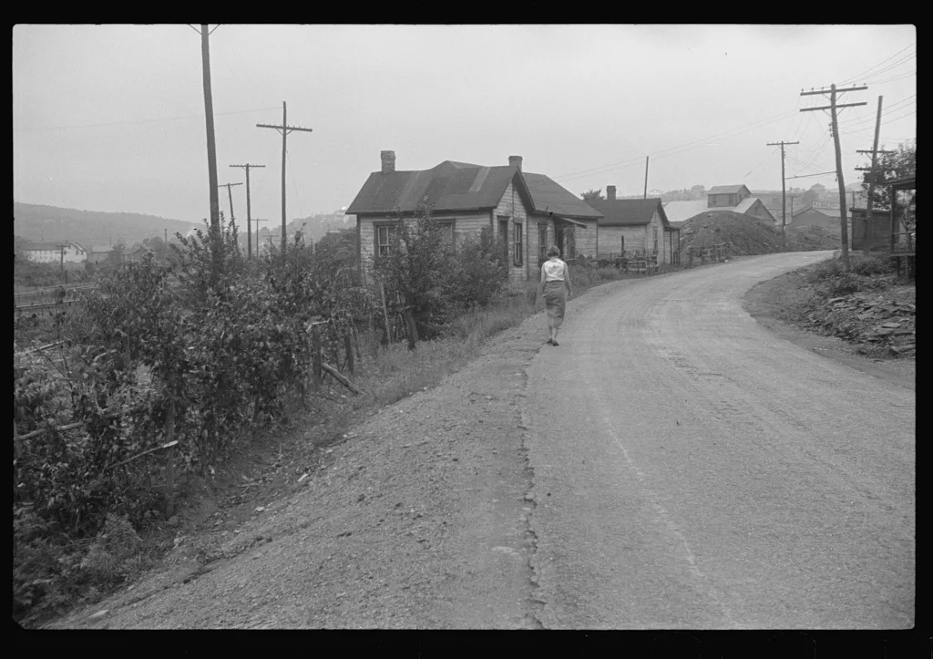 [Untitled photo, possibly related to: Houses and slagheap, Nanty Glo,…, Pennsylvania, 1937