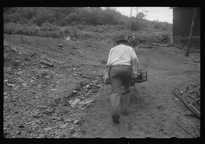 [Untitled photo, possibly related to: Young boys salvaging coal from…, Pennsylvania, 1937