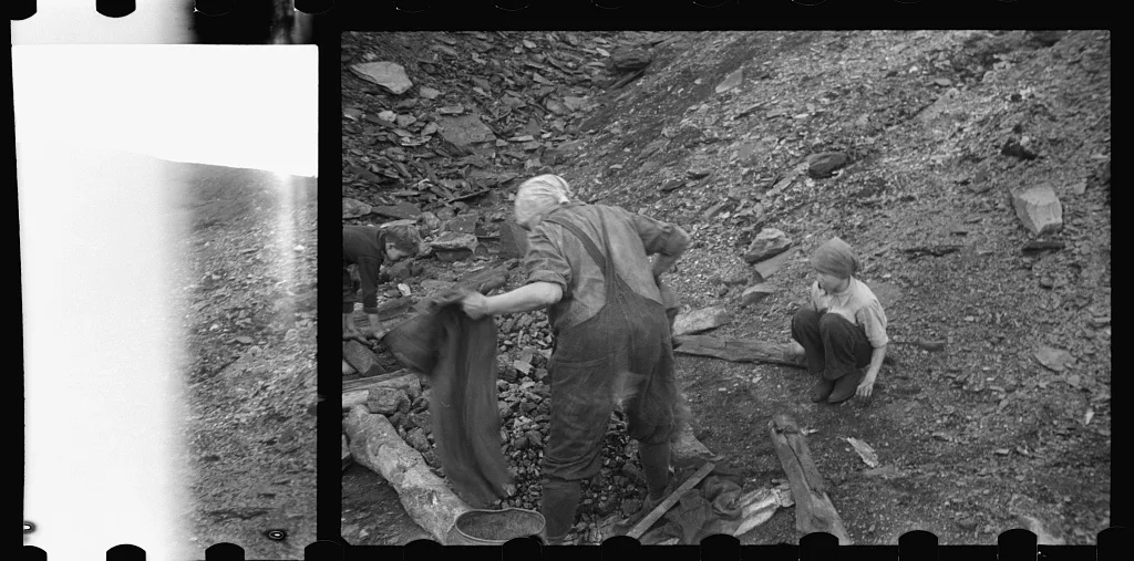 [Untitled photo, possibly related to: Salvaging coal from the slag…, Pennsylvania, 1937