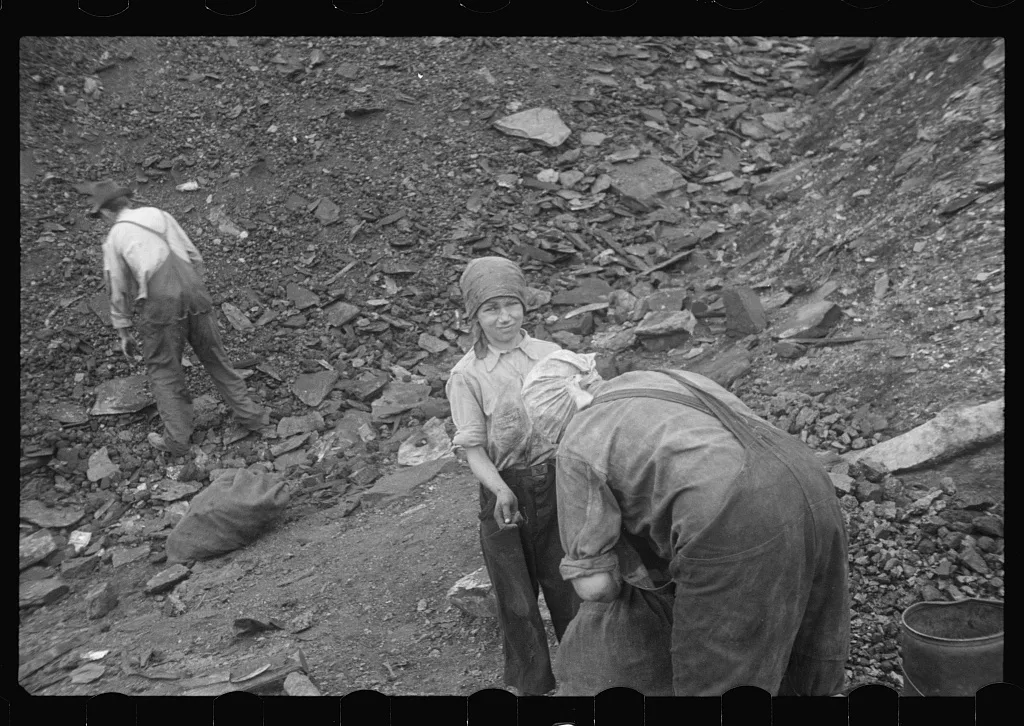 [Untitled photo, possibly related to: Woman and child picking coal…, Pennsylvania, 1937