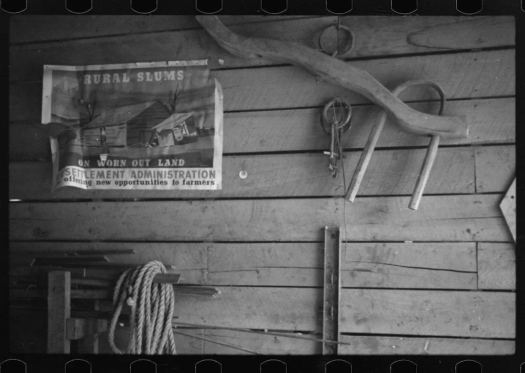 [Untitled photo, possibly related to: Interior of blacksmith shop,…, Alabama, 1937