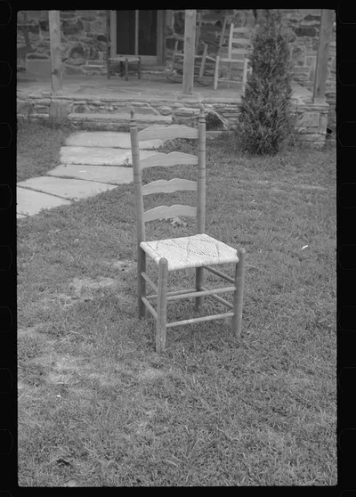[Untitled photo, possibly related to: Chair seat woven at Cumberland…, Tennessee, 1937