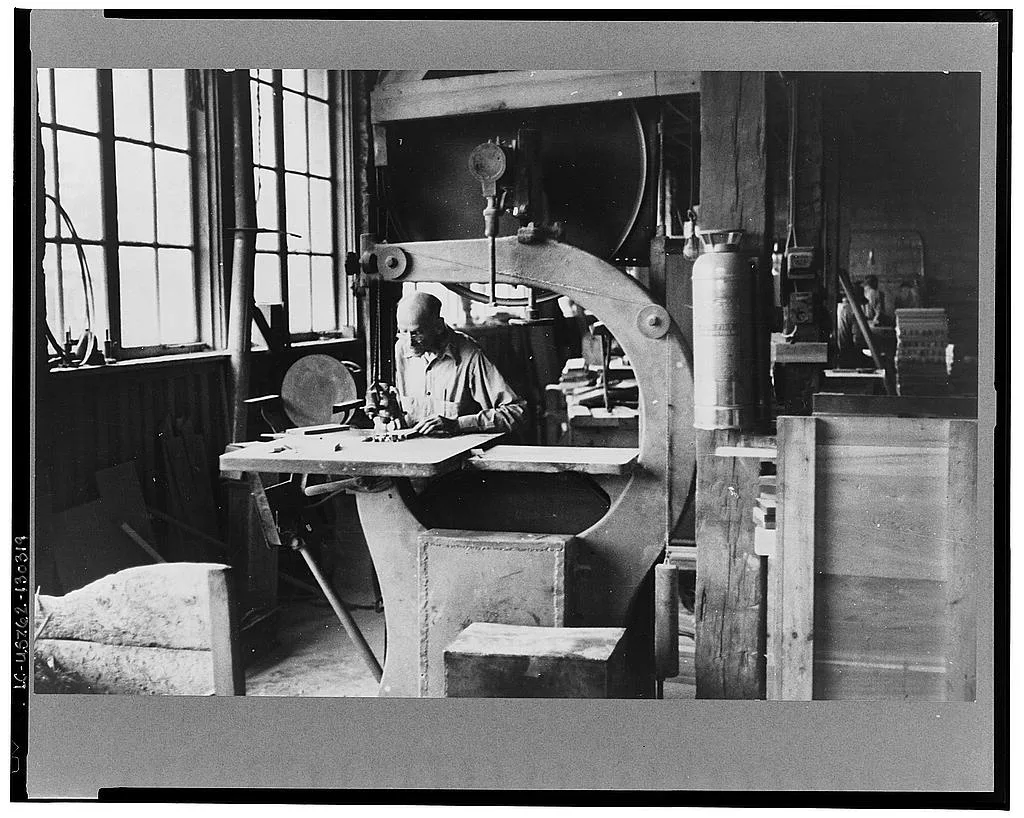 Furniture factory, Arthurdale, West Virginia, 1937