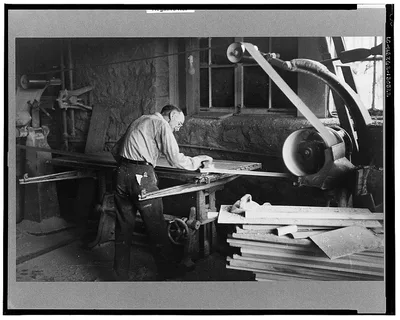 Furniture factory, Arthurdale, West Virginia, 1937