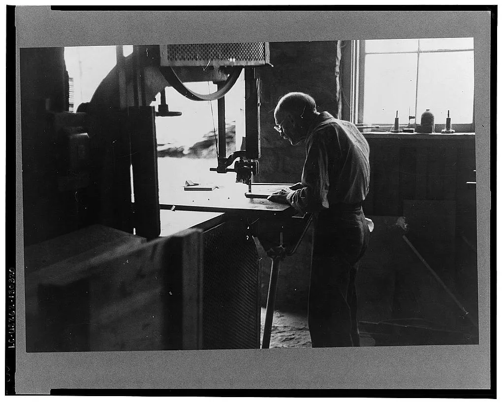 Furniture factory, Arthurdale, West Virginia, 1937