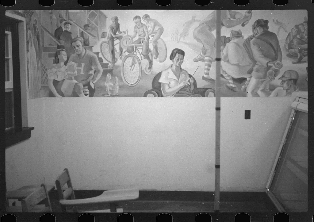 [Untitled photo, possibly related to: Mural at Westmoreland…, Pennsylvania, 1937