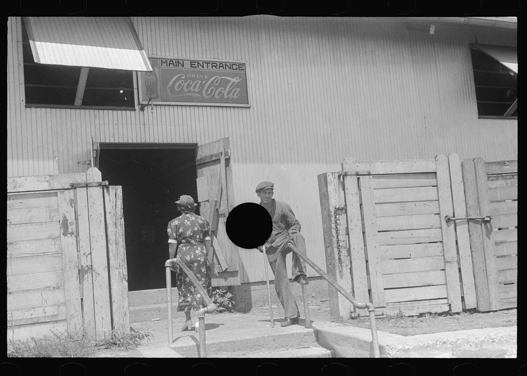 [Untitled photo, possibly related to: Unloading platform at the…, Ohio, 1938