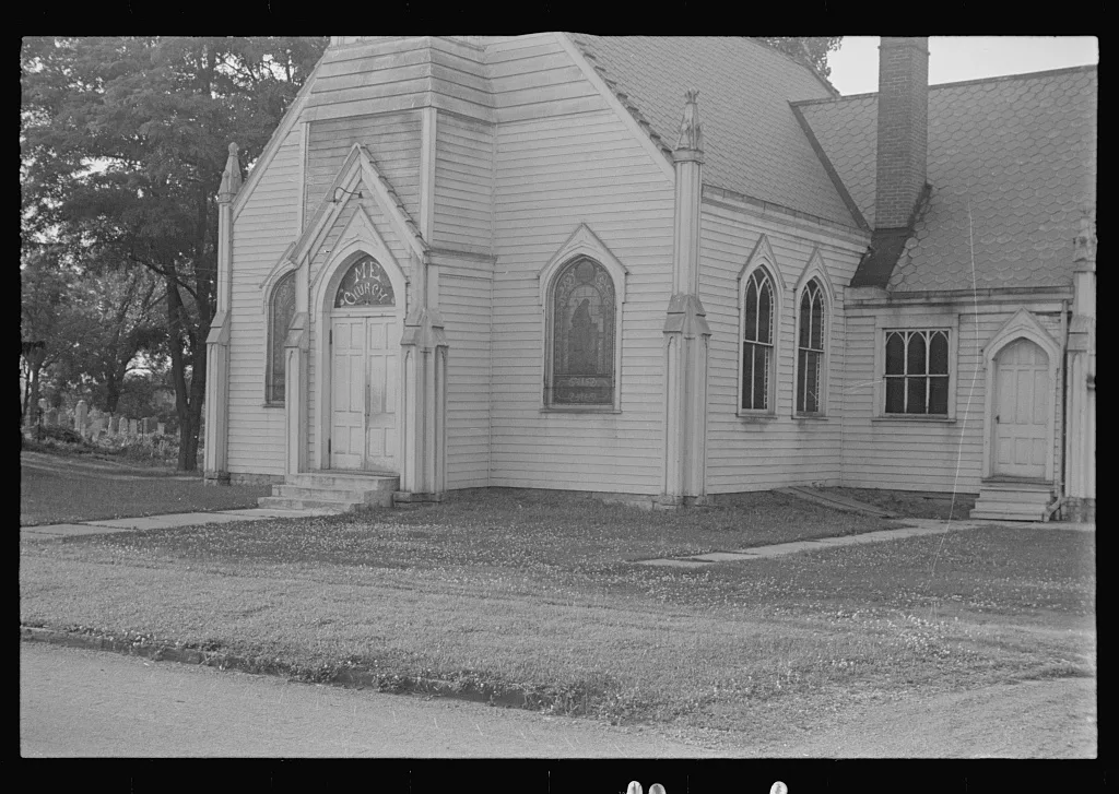 Methodist church, Unionville Center, Ohio, 1938