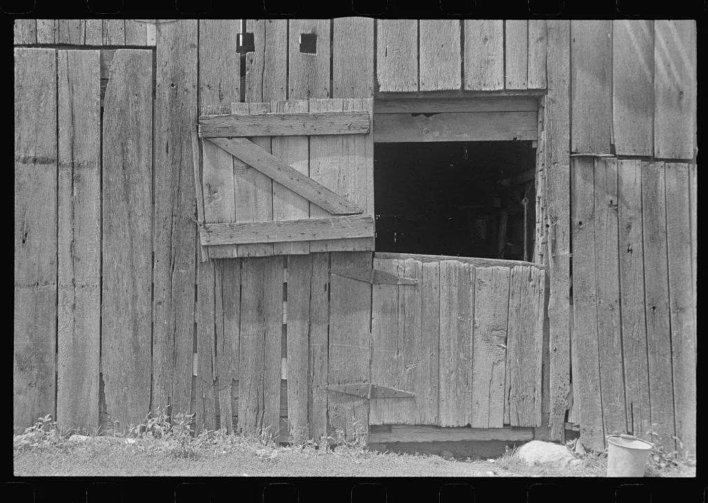 Old barn on Route 40, central Ohio (see general caption), 1938