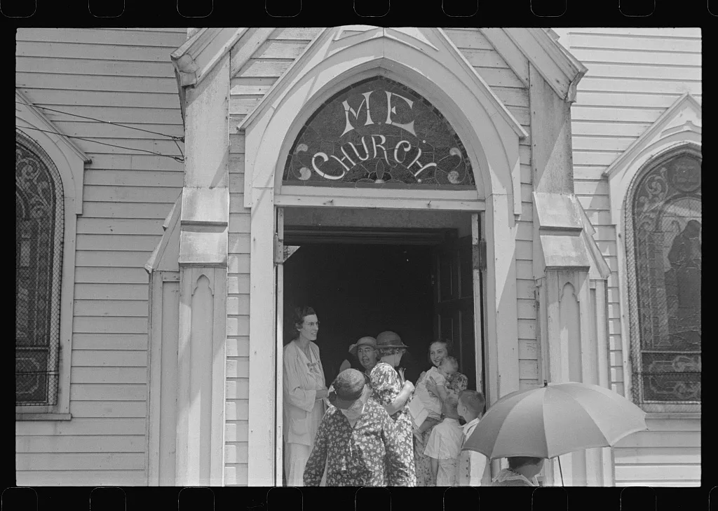 [Untitled photo, possibly related to: Methodist Church, Unionville…, Ohio, 1938