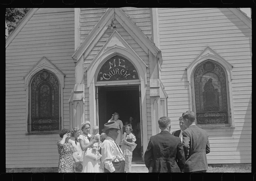 Methodist church, Unionville Center, Ohio, 1938