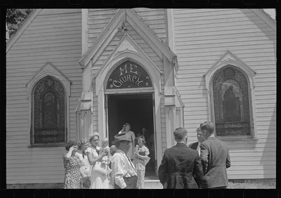 Methodist church, Unionville Center, Ohio, 1938