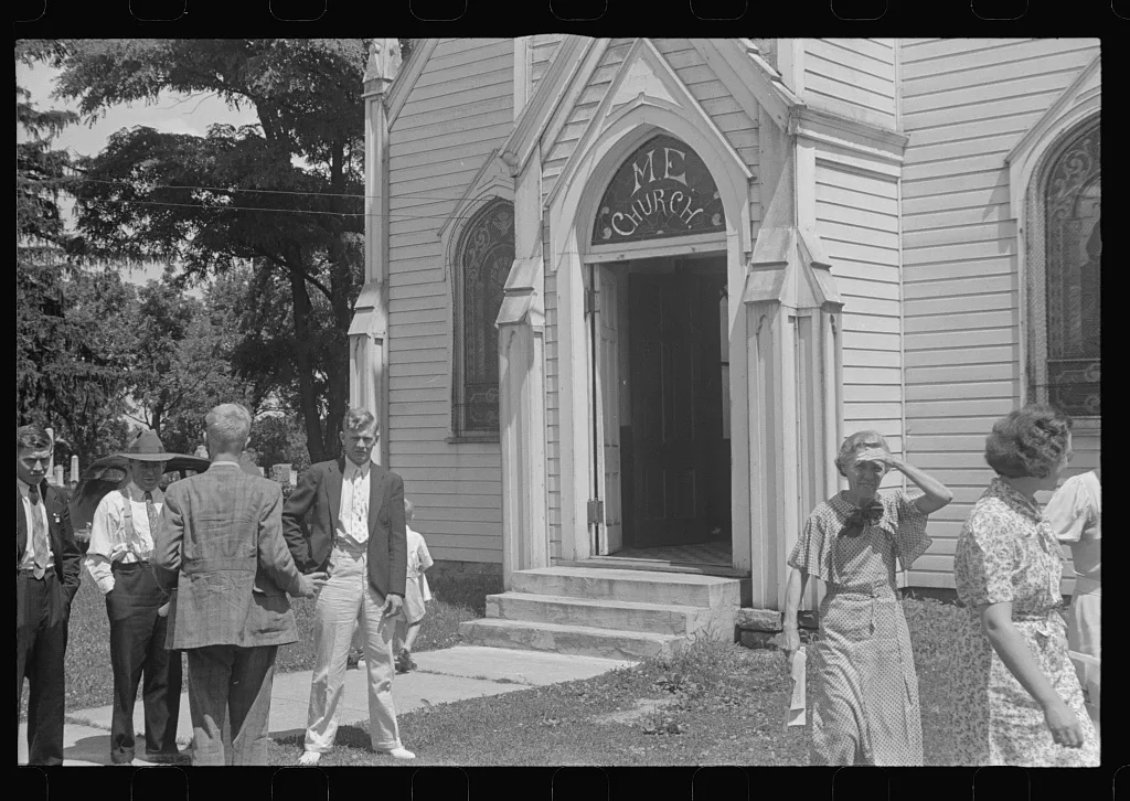 Methodist church, Unionville Center, Ohio, 1938