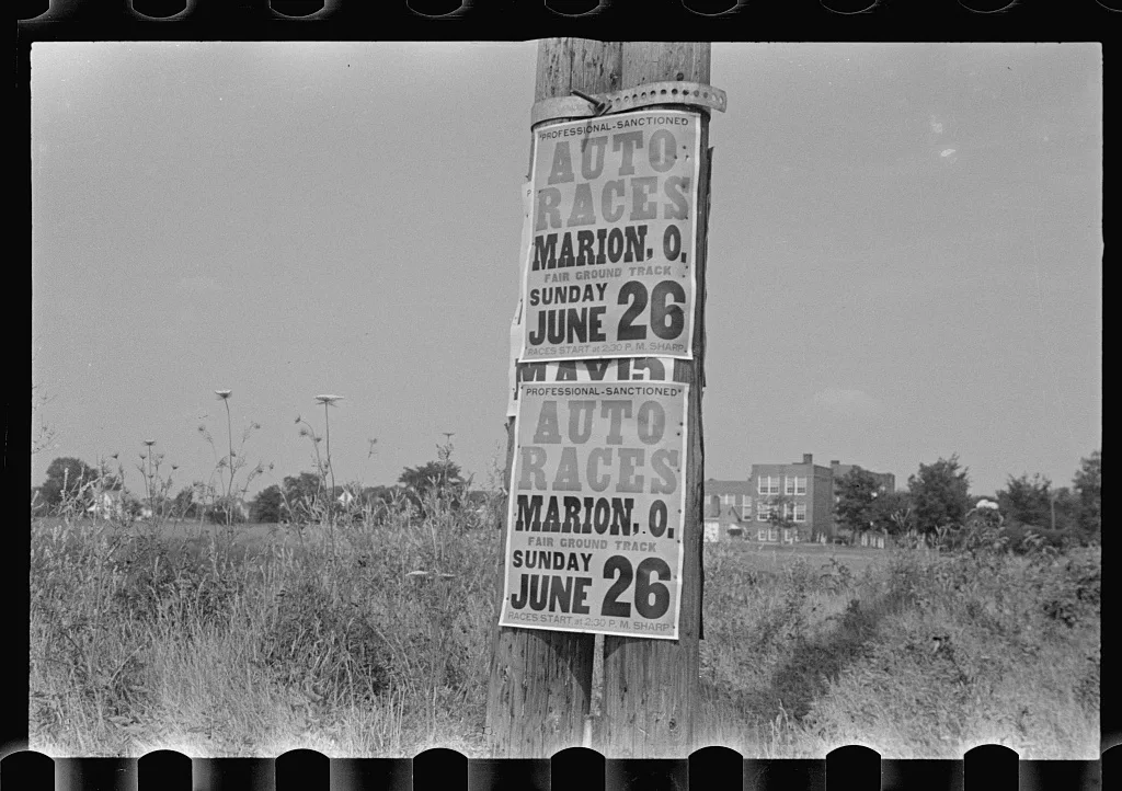 Signs along Route 40, central Ohio (see general caption), 1938