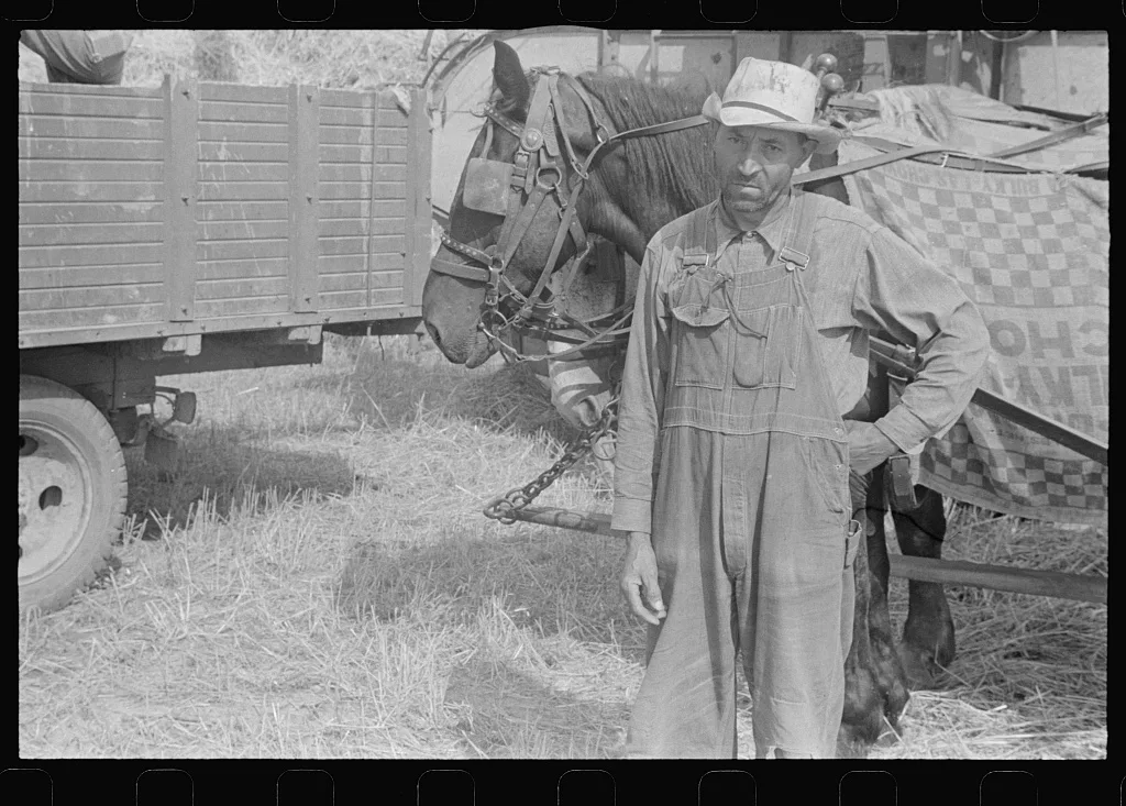 Harvest hand and helper on the Virgil Thaxton farm near…, Ohio, 1938