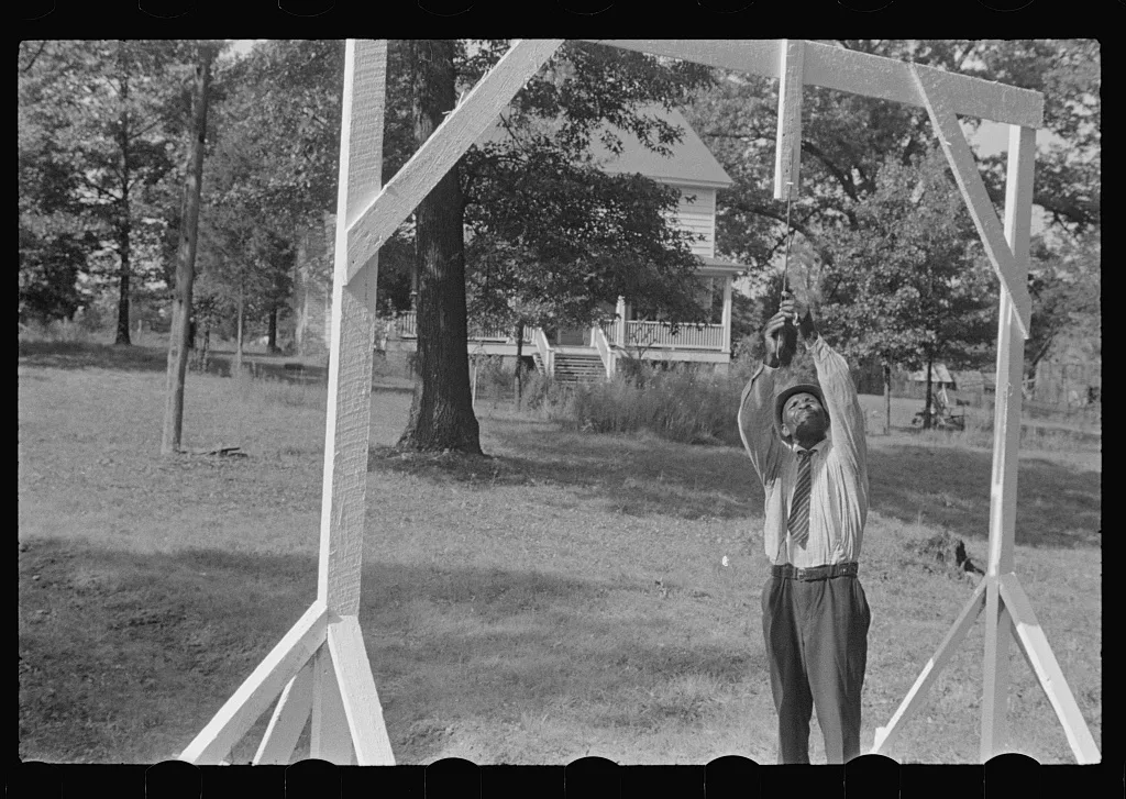 Accokeek, Maryland. A modern version of an old medieval jousting…, 1937