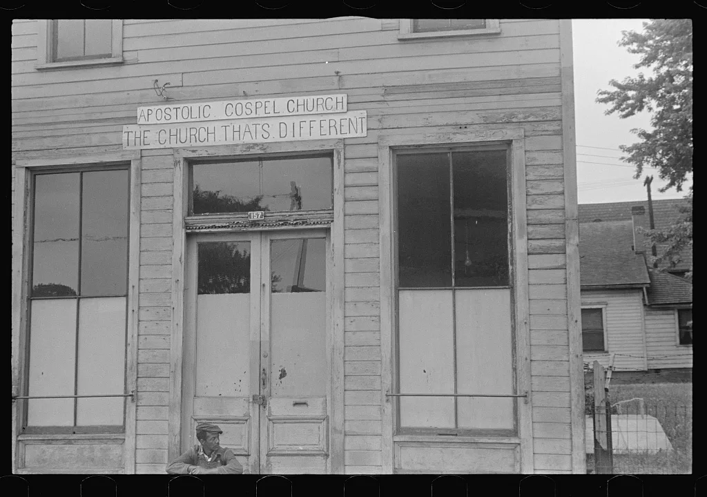 Saturday afternoon in London, Ohio, "the other side of the tracks", 1938
