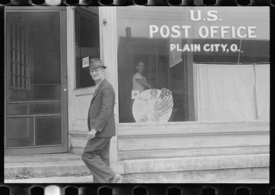 Post office, Plain City, Ohio, 1938