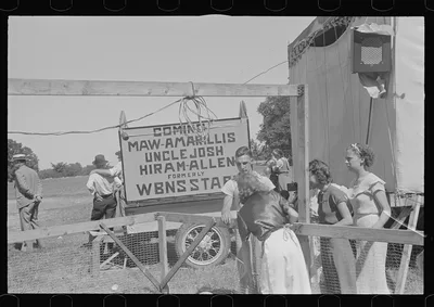Sideshows at the Ashville, July 4th Celebration, Ashville, Ohio  (see…, 1938