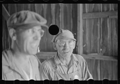 [Untitled photo, possibly related to: Truck repair, Plain City, Ohio], 1938