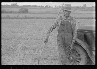 Harvest hand and helper on the Virgil Thaxton farm near…, Ohio, 1938