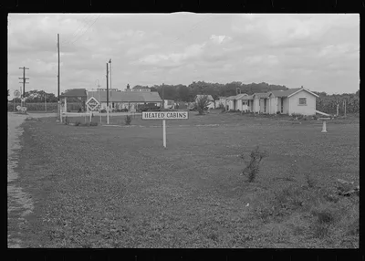 Tourist cabins on Route 40, central Ohio (see general caption), 1938