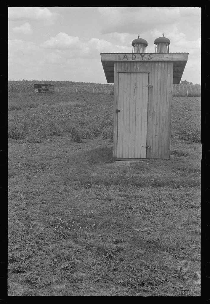 "Privy" on Route 40, central Ohio (see general caption), 1938