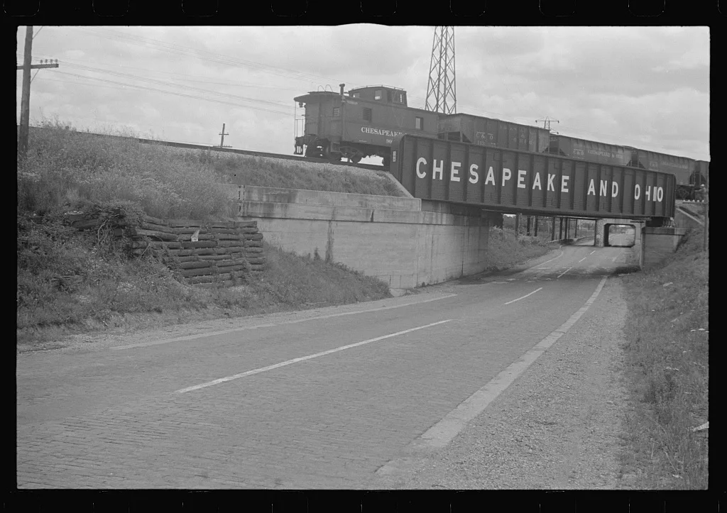 [Untitled photo, possibly related to: Underpass on Route 40, central…, Ohio, 1938