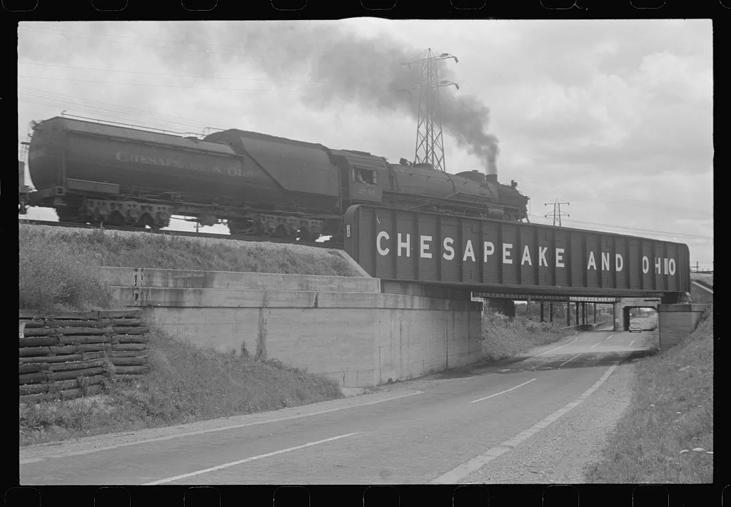 Underpass in central Ohio, Route 40 (see general caption), 1938