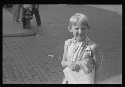 Newsboy, Newark, Ohio, 1938