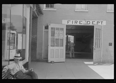Fire department, Somerset, Ohio, 1938