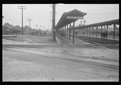 Railroad station of Circleville, Ohio (see general caption), 1938