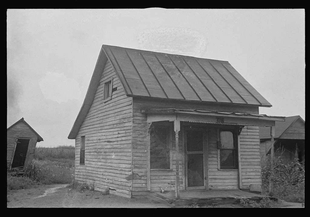 Dwellers in Circleville's "Hooverville," central Ohio (see general…, 1938