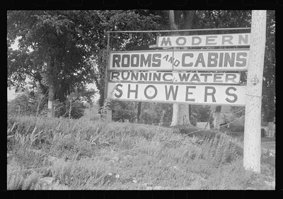 Tourist signs, central Ohio (see general caption), 1938