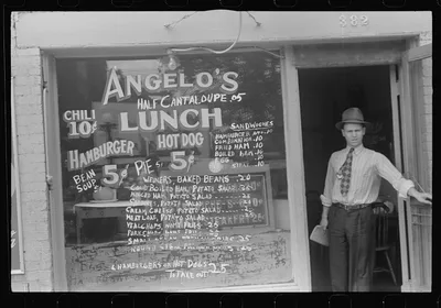 Lunchroom in Columbus, Ohio, 1938