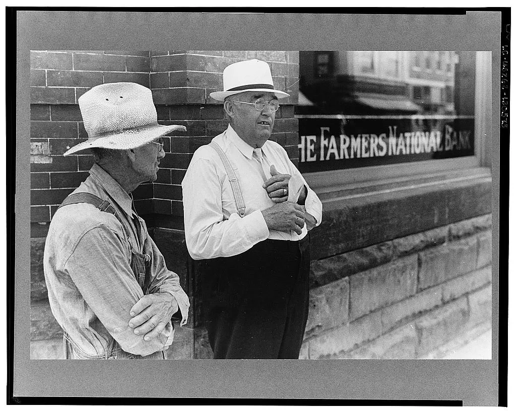 Farmer and banker, Plain City, Ohio, 1938