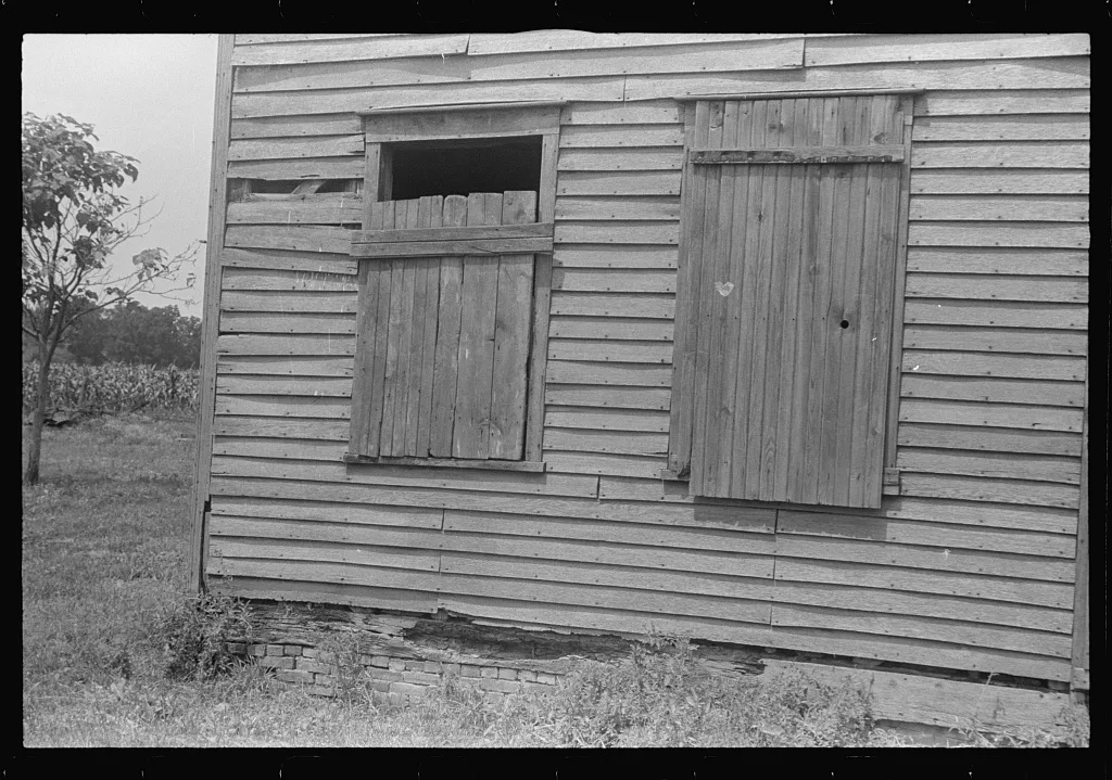 [Untitled photo, possibly related to: Detail of abandoned house,…, Ohio, 1938