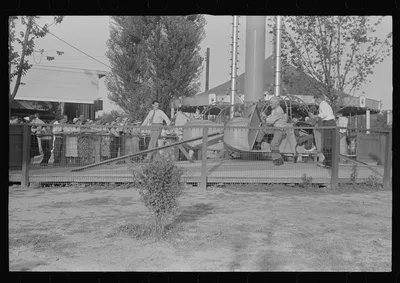 Scene at Buckeye Lake Amusement Park, near Columbus, Ohio (see…, 1938