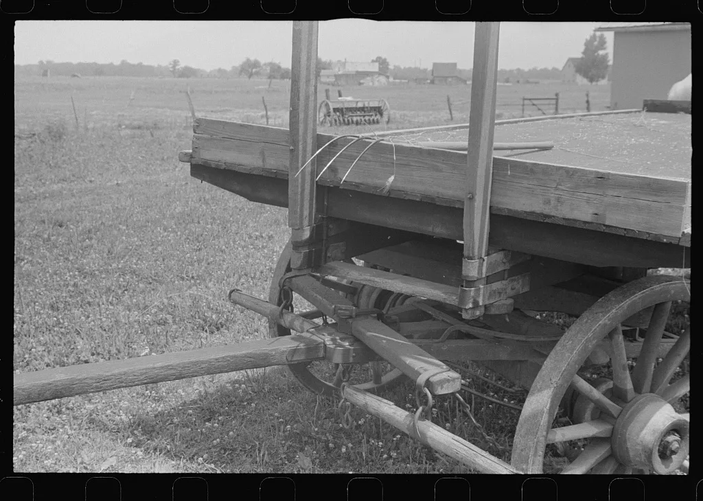 Farm wagon, central Ohio, 1938