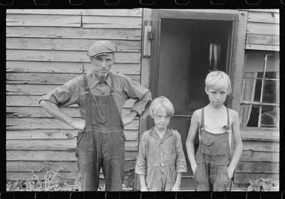 Family on relief near Urbana, Ohio, 1938