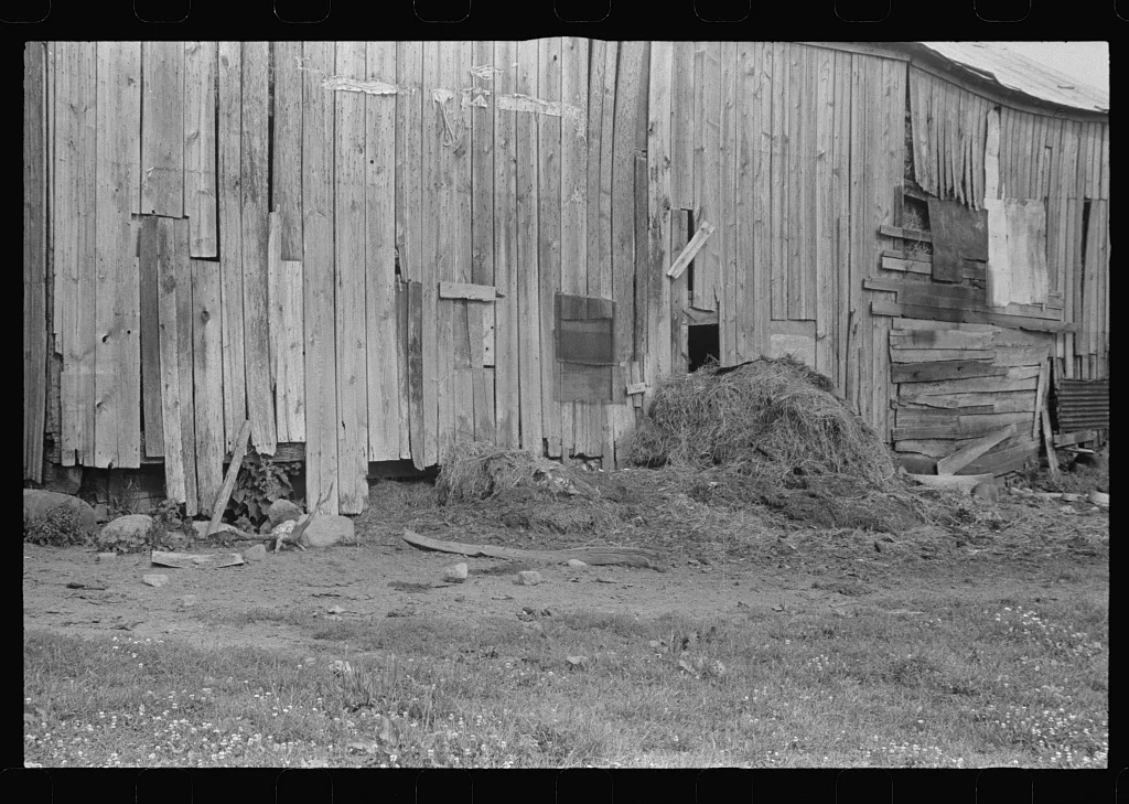 Detail of farm on Route 40 central Ohio (see general caption), 1938